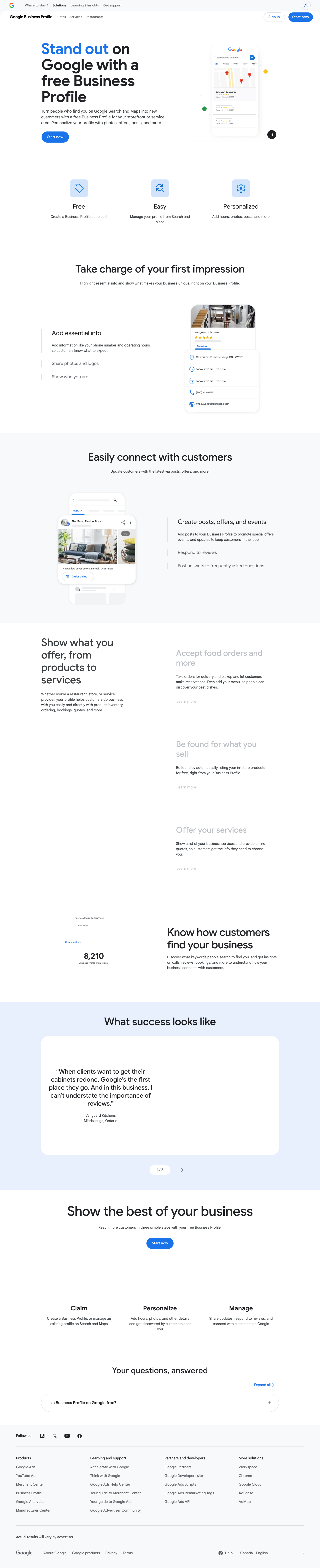 Google Business Profile and local search screenshot used for local SEO website planning